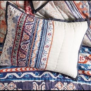 Anthropologie Risa Quilted KING Shams Set of 2